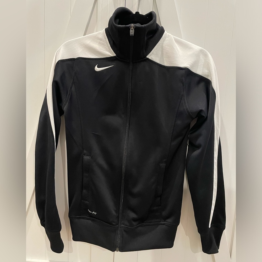 Nike Full Zip Track Jacket - Black White - Size XS - Used